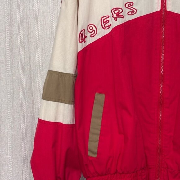 *Rare find* Vintage 90's 49ers Pro Player Daniel Young NFL Puffer Jacket (L) - Picture 10 of 12
